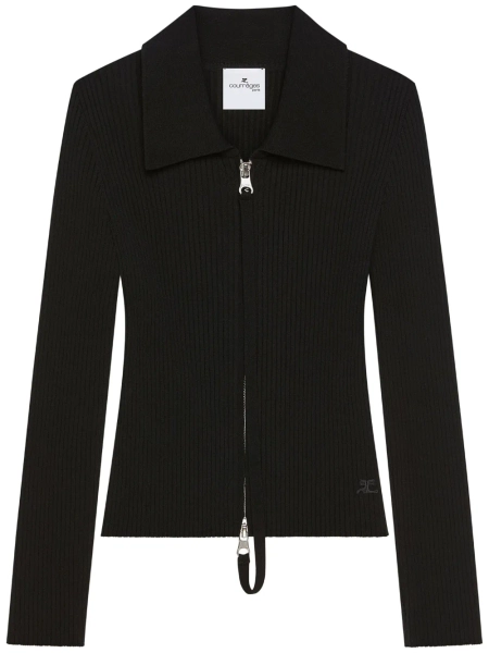 Courrèges cardigan à fermeture zippée | XL
