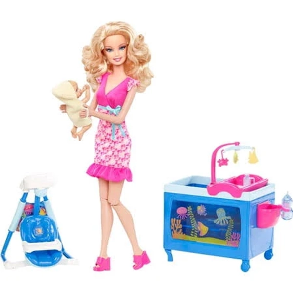 Barbie I Can Be Baby Caregiver Doll Playset