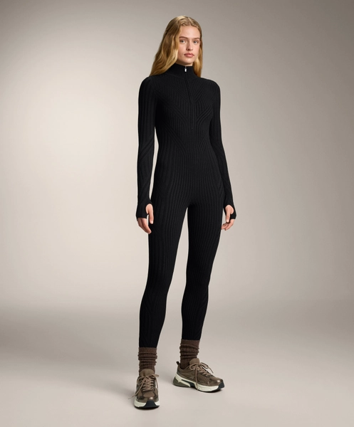 Combinaison thermique base layer en maille rib