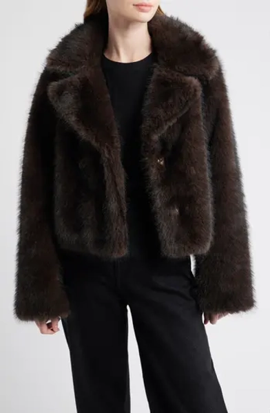 Short Faux Fur Coat