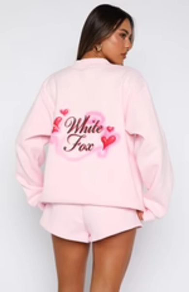 Trouble Maker Oversized Sweater Baby Pink | White Fox Boutique US