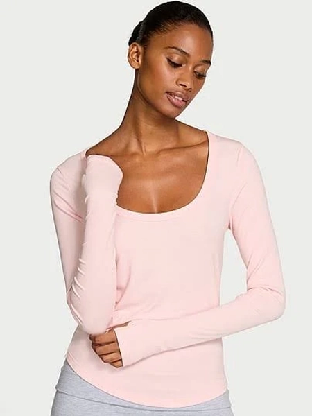Victoria's Secret Women's Iconic Rib Long-Sleeve Tee
