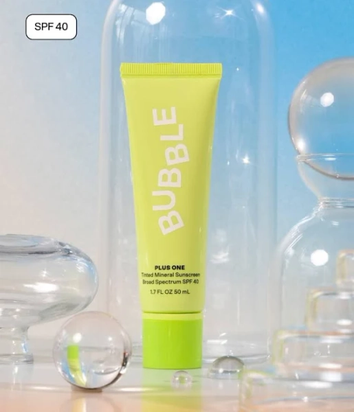 Bubble Plus One Tinted Daily Mineral Sunscreen Broad Spectrum SPF 40