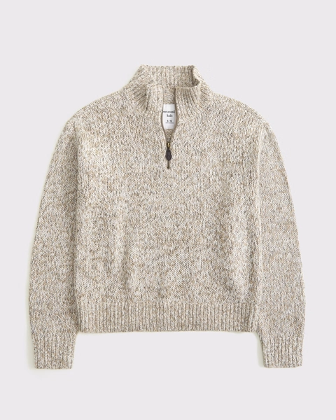 half-zip mockneck sweater