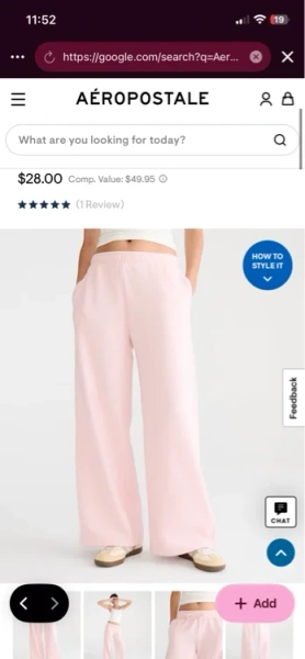 Cloud Soft Mid-Rise Wide Leg Sweatpants