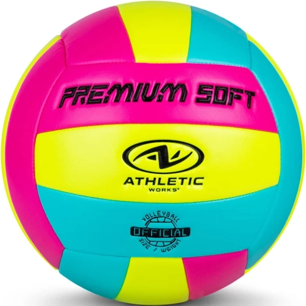 Athletic Works Multicolor Size 5 Neon Volleyball