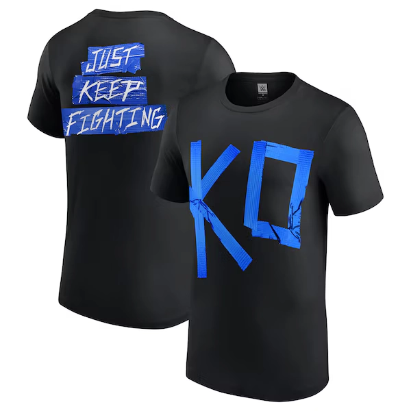Kevin Owens KO Blue Tape T-Shirt - Black - Mens