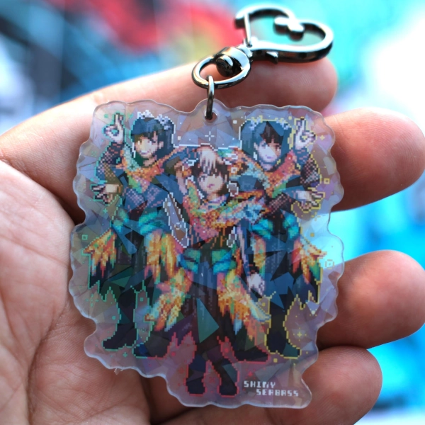 Babymetal Pixel Art Acrylic Charms Su-Metal Momo-Metal Moa-Metal