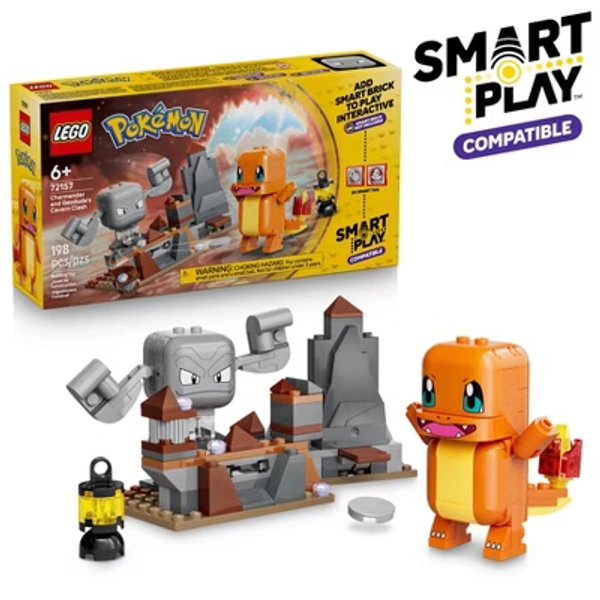 LEGO Pokémon SMART Play: Charmander and Geodude's Cavern Clash 72157