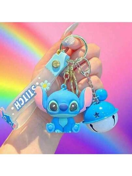 [ Official Authorized]Lilo & Stitch Keychain - Multiple Cute Adorable Styles, Collectible Mini Stitch Key Ring | Bag Charm/Purse Charm/Backpack Pendant/Phone Bag Charm, Car Interior Decoration Accessory | Exquisite Souvenir, Christmas Stocking Stuffer | The Picture Is For Reference Only