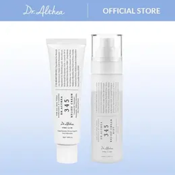 [Dr.Althea Official] 345 Relief Cream & Mist Duo - Soothing Cream for Deep Hydration and Moisture Balance, Dual-Layer Cream Mist to Lock In Moisture