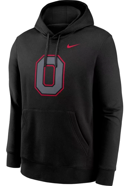 Nike Ohio State Buckeyes Mens Black Color Pop Long Sleeve Hoodie