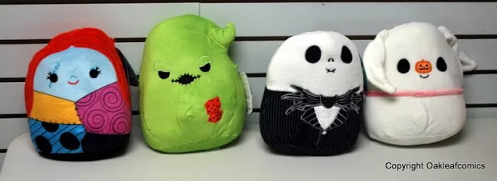 Squishmallow Nightmare Before Christmas Jack Sally Zero Oogie Plush Set