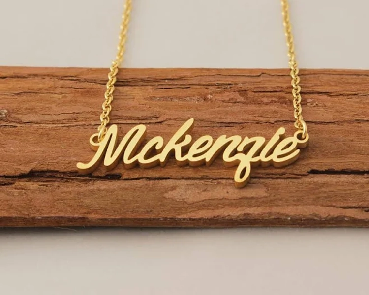 McKenzie Personalized Engraved Name Necklace