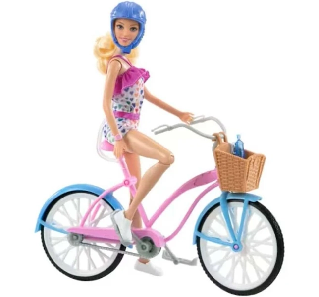 Fleet Farm Barbie Doll & Bicycle Playset