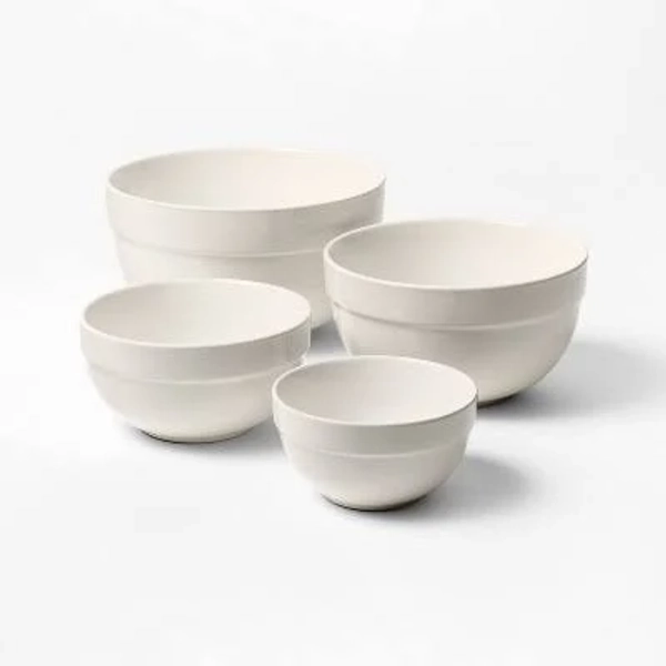 Figmint 4pc Stoneware Mixing Bowl Set