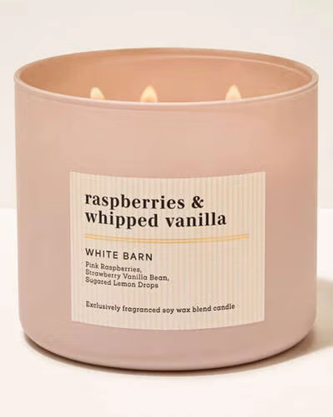 Raspberries & Whipped Vanilla 3-Wick Candle