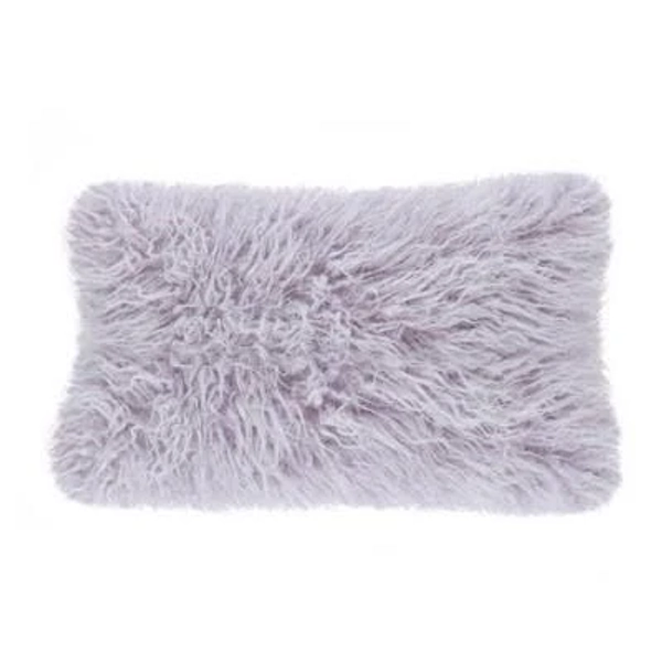 Saro Lifestyle Mongolian Faux Fur Throw Pillow