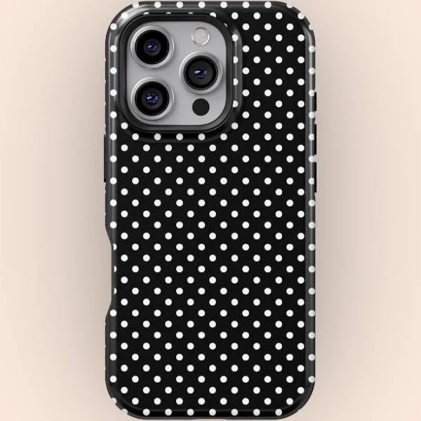 Polka Dot Phone Case for iPhone 17 16 15 14 13 12 Pro Max and Samsung S25