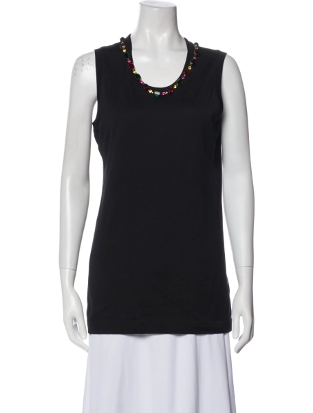 Scoop Neck Sleeveless Top
