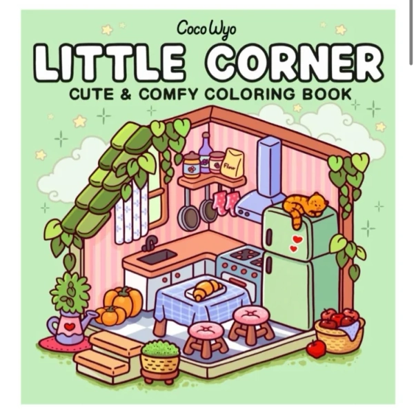 Little Corner: Coloring Book for Adults and Teens, Super Cute Designs of Cozy, Hygge Spaces for Relaxation : Wyo, Coco: Amazon.com.au: Books