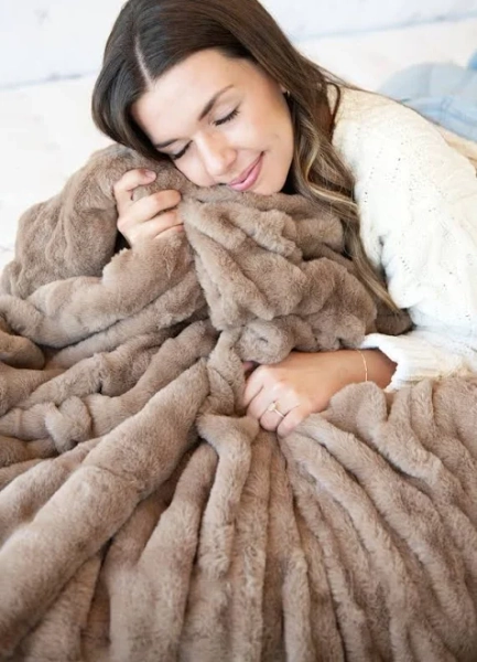 Hugs Milk Chocolate Plush Blanket