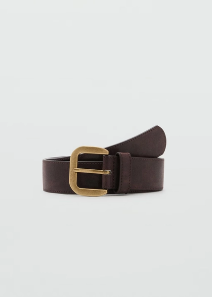 Ceinture boucle carrée - Femme | MANGO France métropolitaine