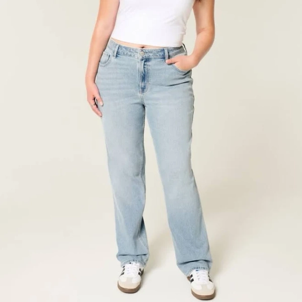 Hollister Women's High-Rise Straight Jeans