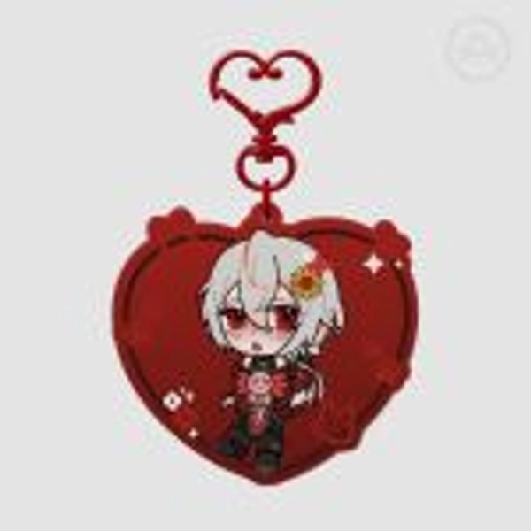 Casper (A Date With Death) colorful background 7cm keychain by Lucy Olander - ACGGOODS