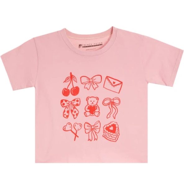 Cherry and Bow Short Sleeve Tee