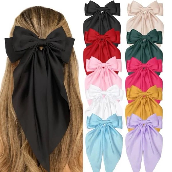 10pcs Elegant Fabric Bows for Women and Girls