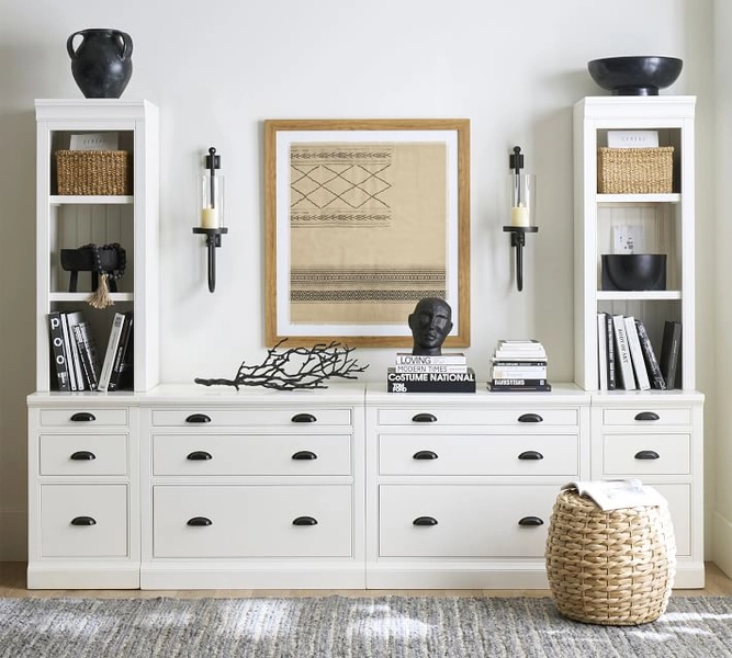 Aubrey File Cabinet with Shelf Set (108")​