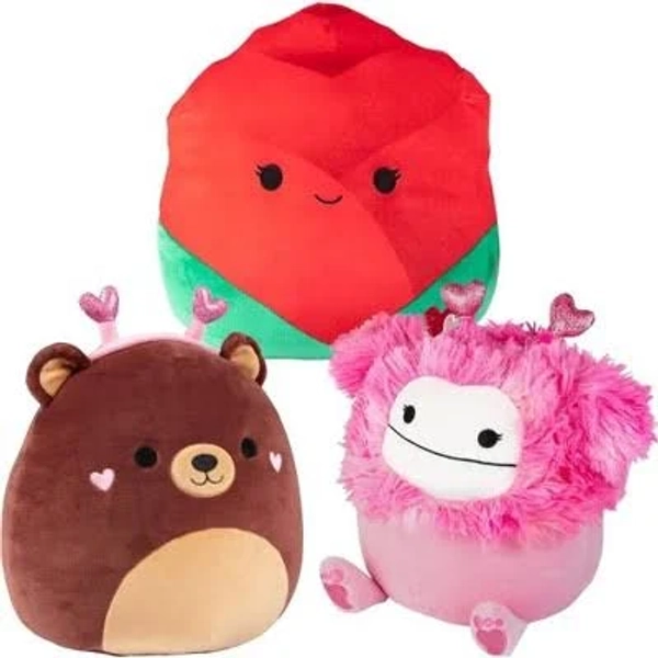 Squishmallows Lovers BFF Hearts 3-Squish Value Pack Set