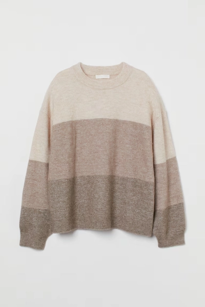 Knit Sweater - Black/color-block