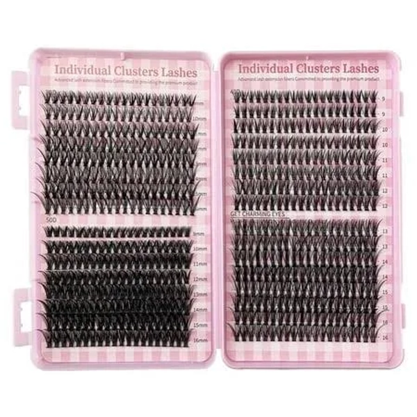 640pcs Mixed Lash Clusters Kit