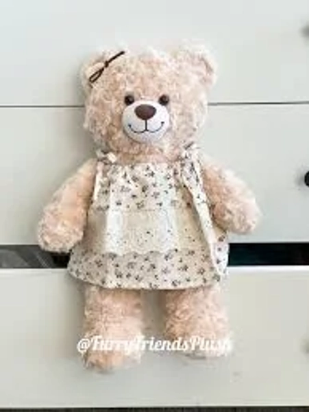 Build-A-Bear Standard plush clothing outfits - pink floral dress - FX26 - [in-stock]14inch