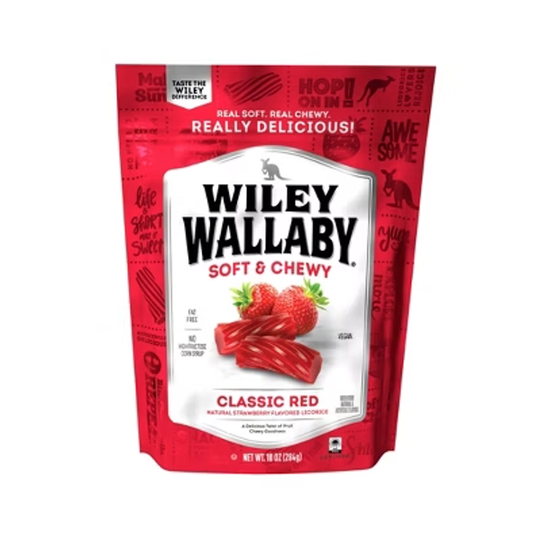 Wiley Wallaby Classic Red Licorice - 10oz