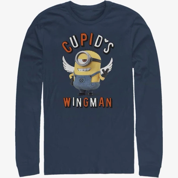 Minions Cupid's Wing Man Long-Sleeve T-Shirt