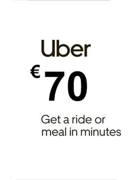 Uber €70 Gift Card at ElectronicFirst