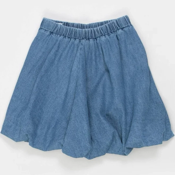 Vero Moda Girls Blue Denim Balloon Skirt