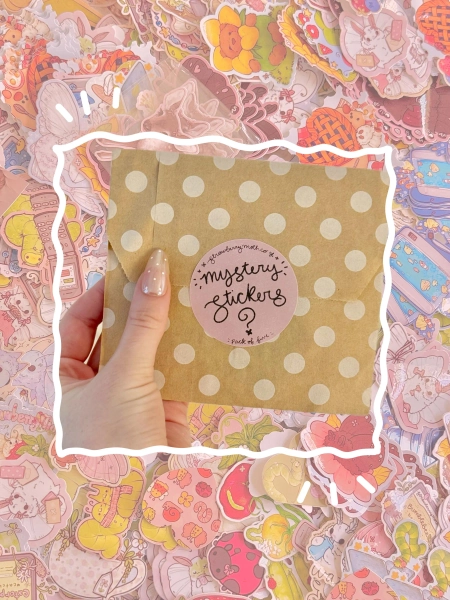Mystery Sticker Pack | 5 Waterproof Vinyl Cottagecore Art Stickers