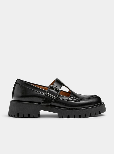 Notched platform Mary Janes <b>Made in Portugal</b> Women