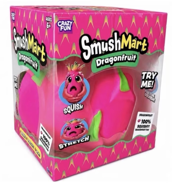 SmushMart Jumbo Squishy Dragon Fruit-Slow-Rising Squishy Figure, Bread - Stress Relief Squeeze Ball - Walmart.com