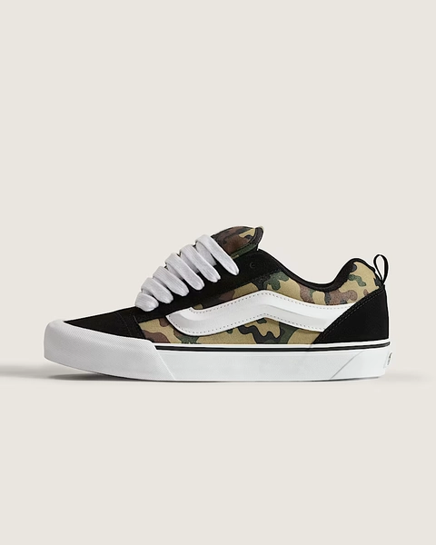 Knu Skool Shoe in Camo Jungle Green | Vans