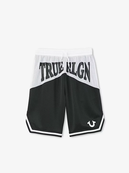 BOYS WARPED LOGO COLORBLOCK SPORT SHORT