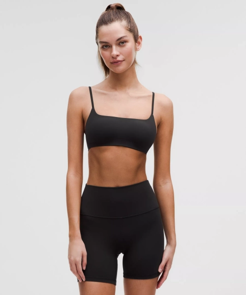 Like a Cloud Spaghetti-Strap Bra *Light Support, A/B Cup - Black - 10