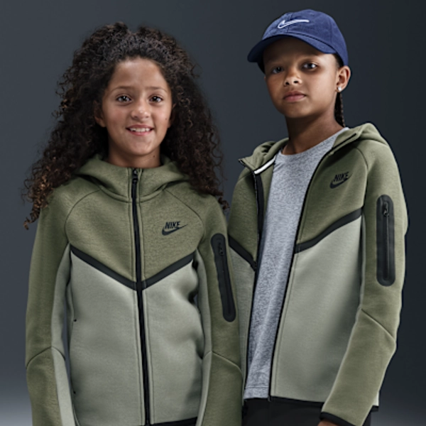 Nike Sportswear Tech Fleece Big Kids' Full-Zip Hoodie