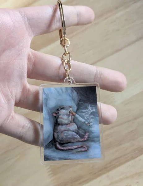 Weird Rat Keychain