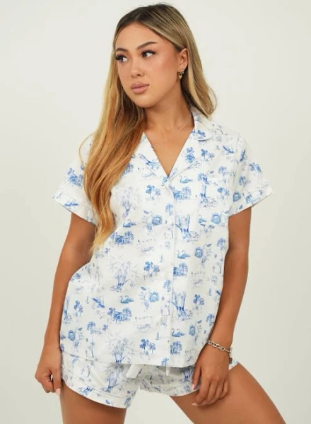 Coming Home Jersey Knit Cotton Short Pj Set