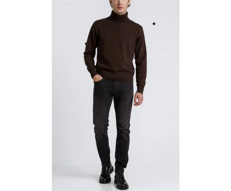 Long-Sleeve Turtleneck Sweater